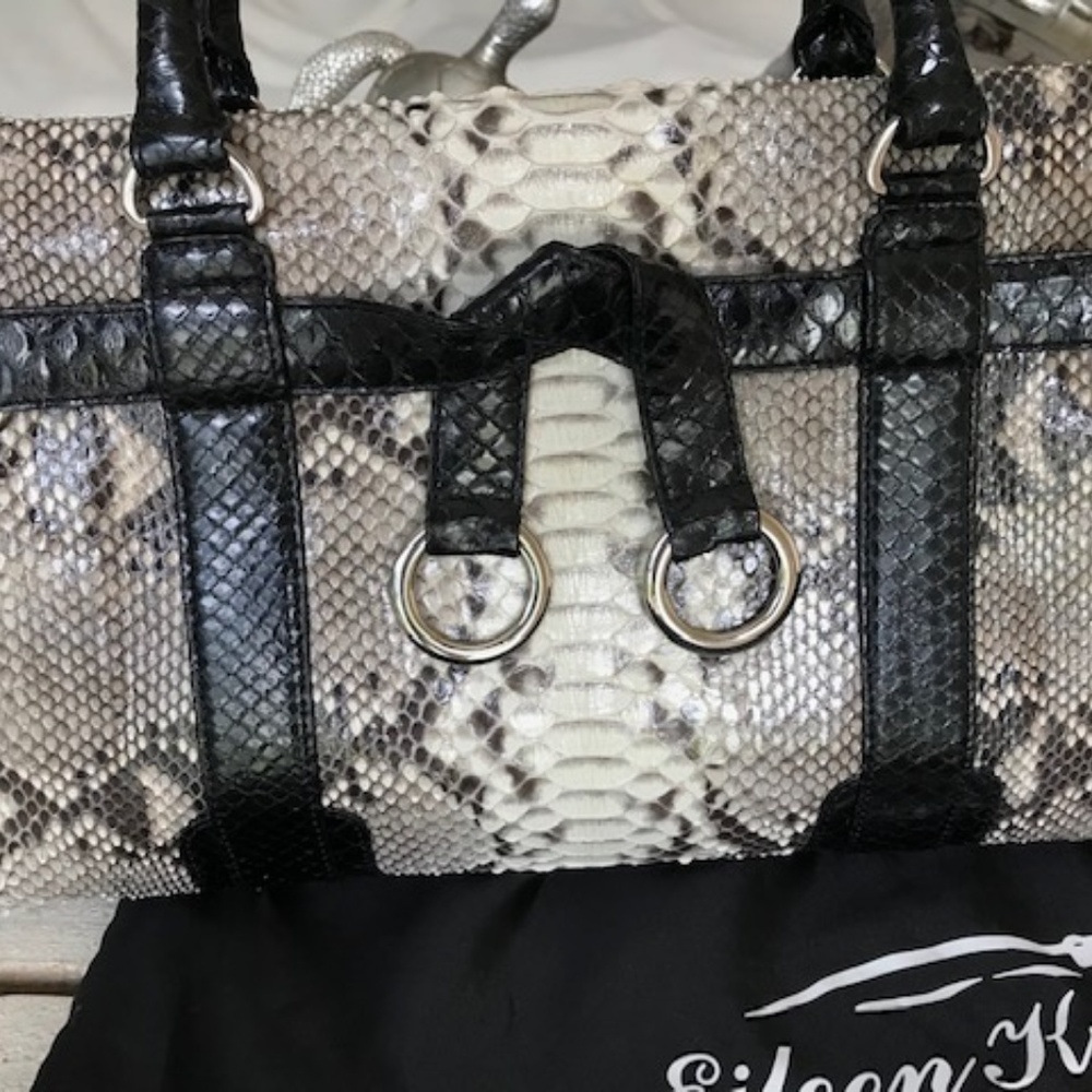 Authentic Eileen Kramer Genuine Python Skin Purse - image 2